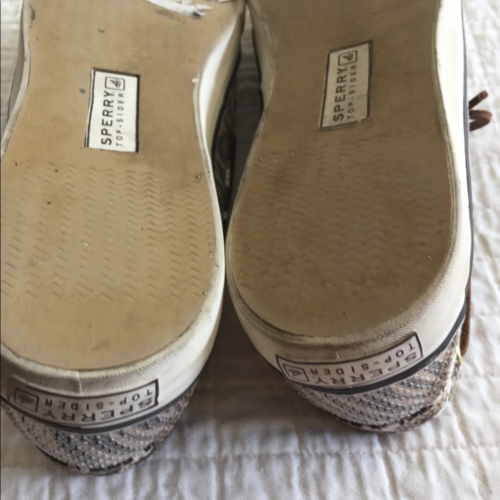 Sperry animal print docksiders w/sequins - Picture 7 of 8
